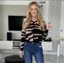Hedrick kardigán aranybarna – Mintás női kardigán – Innova Fashion